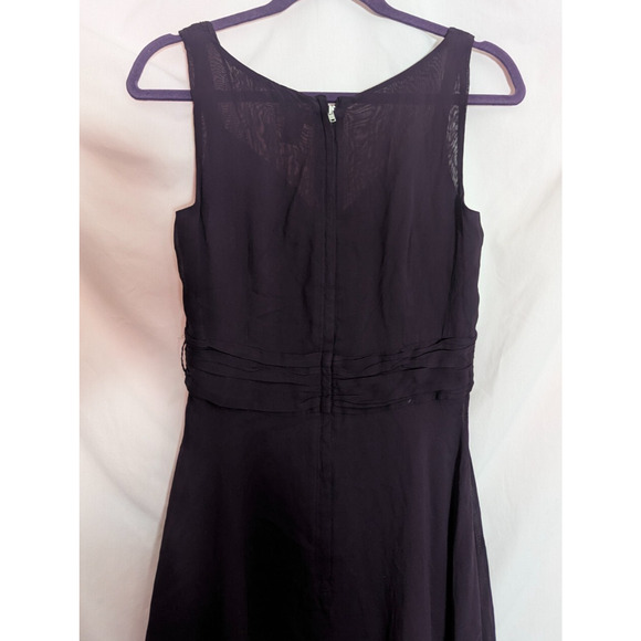 Anthropologie Eelevenses Deep Purple Midi Dress Size 6 B1 Whimsigoth Boho - Picture 5 of 5